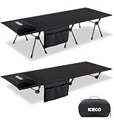 Amazon.co.jp: ワイドコット ICECO コット キャンプ 簡易ベッド「2WAY